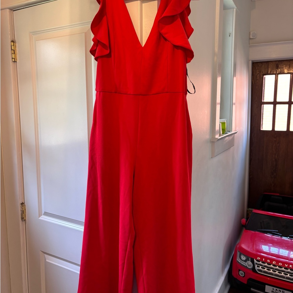 Elegant Red Jumpsuit